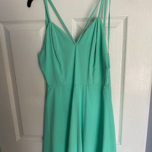Charlotte Ruse Teal Strappy Dress